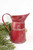Red Metal Pitcher