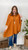 Harvest Cheer Poncho - Orange
