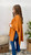 Harvest Cheer Poncho - Orange