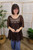 Bouquet Full Of Roses Top - Brown