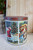 Postcard Tins Set Of 2 - Vintage Santa