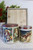 Postcard Tins Set Of 2 - Vintage Santa
