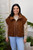 Keep Me Warm Vest - Brown