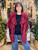 Soft As A Whisper Poncho - Burgundy *FINAL SALE*