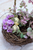 Lavender Nest Basket With Eggs