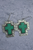 Silver Spur Cross Earrings