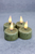 Set of 4 Mini Tea Lights - Green
