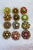 Multi-Color Brooch Set - Set of 12