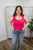 Bare Bones Tank Top - Hot Pink
