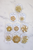Gold And Pearl Bling Set - Set of 9