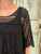 Bouquet Full Of Roses Top - BLACK