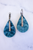Wrapped In Velvet Earrings - Blue