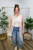 Perfect Vision Crochet Vest - Cream