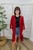 Match Made In Heaven Crochet Cardigan - Red