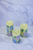 Hydrangea Bloom Flickering Candle - Set of 3