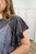Taking Sides Top - Washed Black
