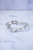 Cross My Heart Cuff Bracelet - Silver