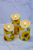 Sunflower Blossom Flickering Candle - Set of 3