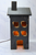 Distressed Wooden Black Light Up House With Clip Light