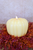 Large Cream LED Pumpkin Candle