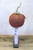 19.5" Primitive Mossy Top Pumpkin Pedestal