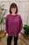 Snuggle Season Sweatshirt - Eggplant