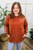 Everyday Delight Pullover - Rust