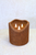Grungy 3 Wick Moving Flame Candle