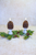 Set Of 2- Mini Pinecone LED Candles