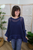 Plot Twist Top - Navy
