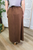 Off The Clock Skirt - Brown