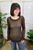 Barely There Lace Top - Brown