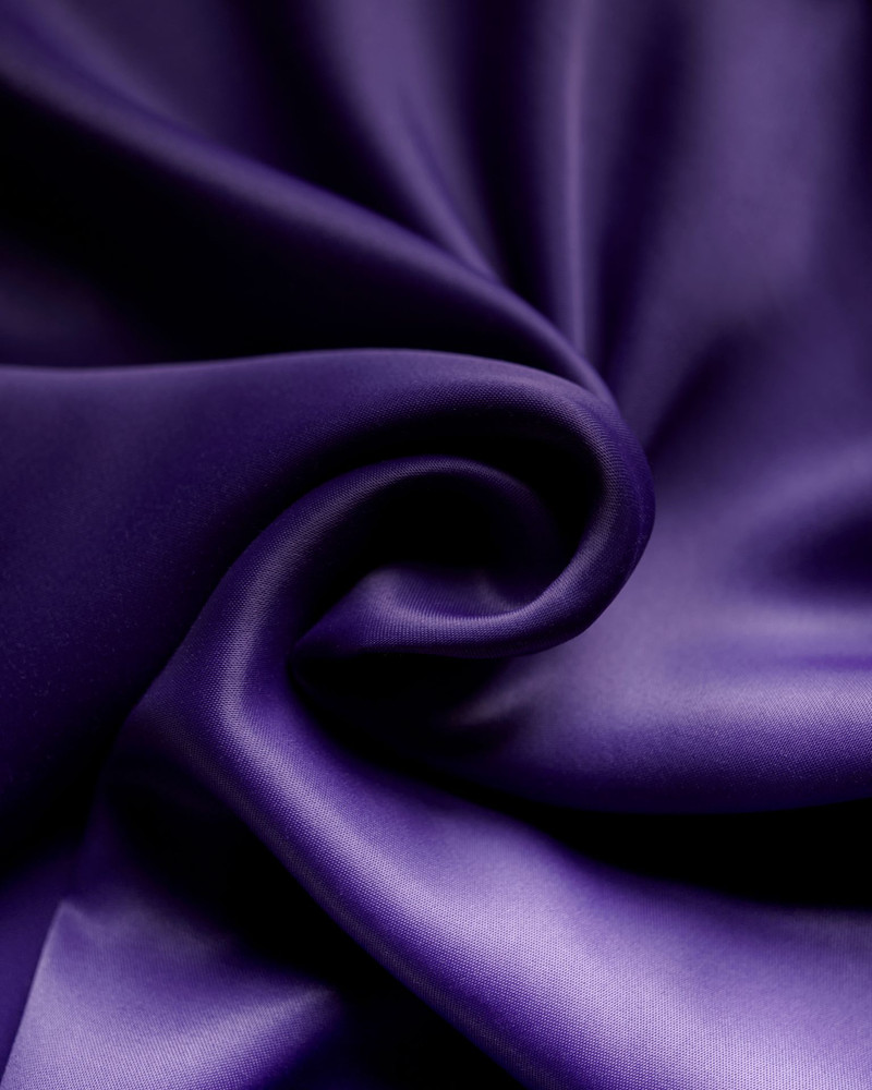 Satin Midi Skirt In Purple