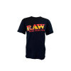 RAW BLACK T-SHIRT,GHOST SHRIMP,RAINBOW LOGO,SPANISH FLASH,TYE DYE