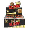 RAW PRE ROLLED TIPS BLACK WIDE 20CT BOX