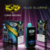 CB15K  X Chris Brown Disposable Vape - 15000 PUFFS - 5% Nicotine - BLUE SLURPIE