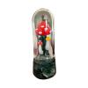 GLASS 6” MUSHROOM IMPLOSION STEAMROLLER HAND PIPE SB-267