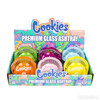 COOKIES 85MM PREMIUM GLASS ASHTRAY 6CT DISPLAY [ASH170-C]