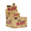 RAW CLASSIC KING SIZE WIDE CONNOISSEUR MASTERPEICE ROLL W/ FLAT TIPS 24CT BOX