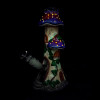 HUNKS SMOKE PREMIUM 10IN GLOW IN THE DARK MUSHROOM WATER PIPE [HD406]