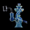 HUNKS SMOKE PREMIUM 8IN SILVER FUMED RECYLCER [HF604]