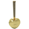 RAW GOLD GLASS HEART CONE CONE HOLDER 1PC