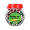 BLAZEY DIAMOND CUT METAL PIPE 72CT JAR [GT-063CA-2]