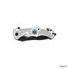 BLAZEY TACTICAL PREMIUM FOLDING KNIVES E.M.S SILVER DESIGN [BLAZEY-25]