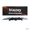 BLAZEY TACTICAL PREMIUM FOLDING KNIVES DOUBLE SIDED RAINBOW BAT DESIGN [BLAZEY-10]