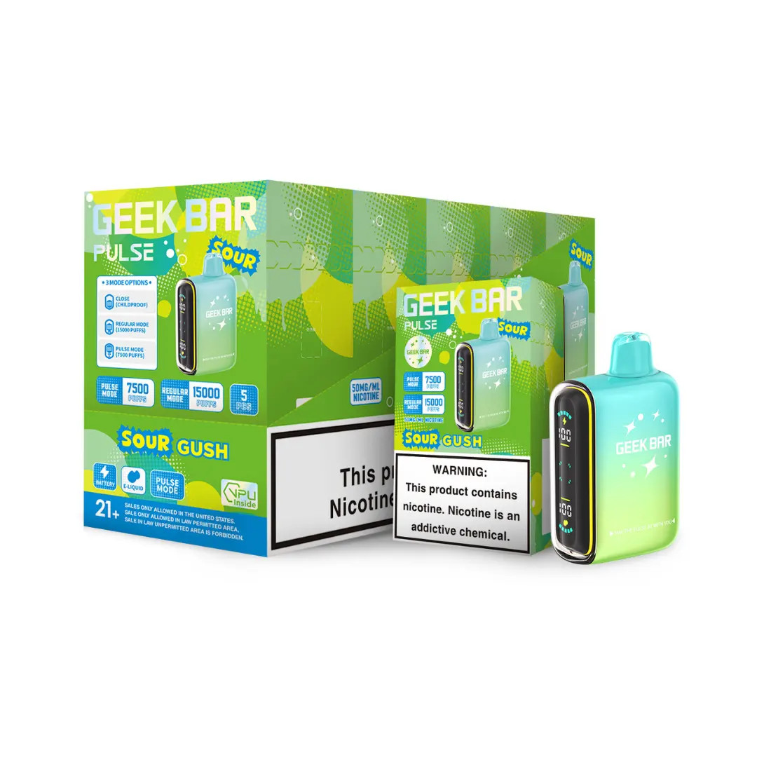 sour gush geek bar pulse x Sour Geek Bar Flavors Sour Straws Geek Bar Pulse X Vape Buy Drop Sour  Savers Geek Bar Pulse 15000 Disposable main image 1