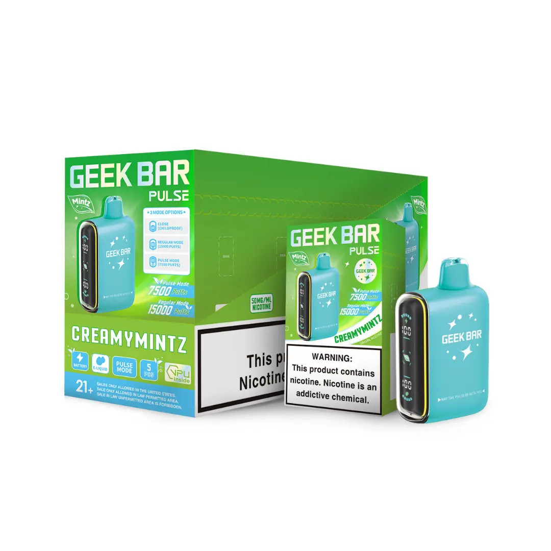 creamy mintz geek bar pulse Geek Bar Creamy Mintz: Buyer's Guide & Overview for Adults 21+