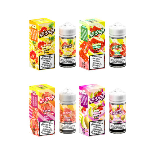 Hi Drip 100ML E-Liquid 3mg or 6mg Nicotine Strength