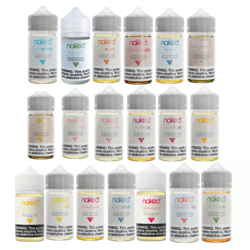 Naked 60mL e-liquid 3mg 6mg or 12mg Nicotine Strength