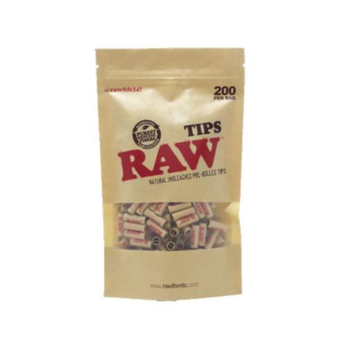 RAW PRE ROLL TIPS 200CT/BAG